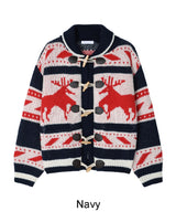 Bedin Nordic Toggle Knit Cardigan