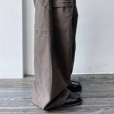 レトロ ウォッシュド シルエット カーゴパンツ