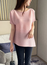 Lubat Unbalanced Pleated Blouse