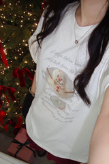 Snowman short-sleeved T-shirt