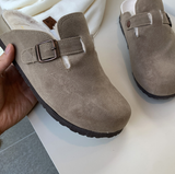 Kyren Rest fur suede mule