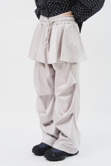 (W) Flow Satin Skirt Pants (2color)