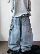 Catch Balloon Carpenter Basic Denim Pants 3color