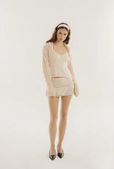 Jam balloon skirt - beige