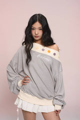 eat me plz* button-down shoulder-length warm long-sleeve hoodie for autumn and winter