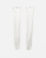 preto dot high knee socks