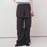 LAYERED SKIRT PANTS_IVORY