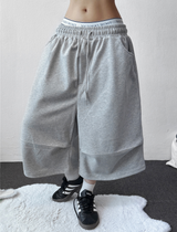 Nin-Hi Pintuck Parachute Bermuda Pants 3-Color
