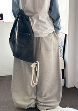 ishishiku Basic Wide Long Pants 2 SIZE 3 COLORS