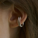 LEAF BOLD EAR CUFF (SILVER)