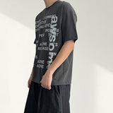 チャイブ レタリング ショートスリーブ Tシャツ(4 colors)