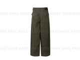 DYED BARREL WIDE PANTS