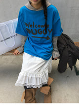 【即日発送】YWD ウェルカムTシャツ_ブルー (1color)