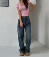 [U-BASIC] [1+1] Mitzu U-neck short sleeves