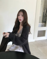 [ オーバーサイズ ] イソップヘビーアルパカルーズフィットカーディガン