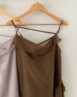 evelyn ruffle long dress