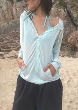 COOL LOOSE HOOD ZIP-UP