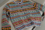 Nordic round knit cardigan