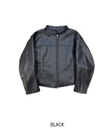 With Biker Leather Jacket
