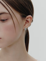 26SS★ Subni Flow Silver One-Touch Earrings S