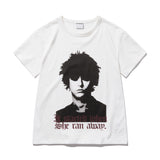 ユニセックス ヒューマンプリントクロップTシャツ (ホワイト)