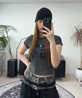 Radi camo sagging Bermuda denim pants
