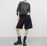 (Unisex) Defne レタリングボクシーTシャツ