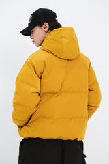 DSXBS LIGHT UP HOODED PADDING JUMPER MUSTARD