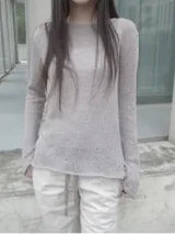 sage knit tee