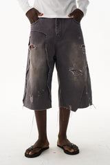 Double Layer Distressed Shorts