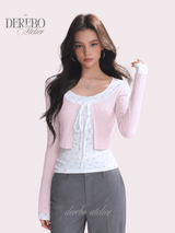 Dodo baby color cardigan layered top