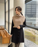 Koan double turtle silt knit vest