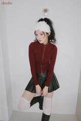 leather pleated pants mini skirt