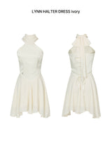 LYNN HALTER DRESS ivory