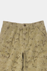 Overlap Pocket Camo Pants (Washed Beige)