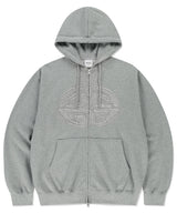 ECLIPSE RAW CUT ZIP UP HOODIE