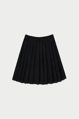 Ron pleats skirt_black