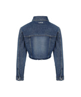 8287 Limitedition Crop Denim Jacket (Blue)