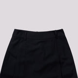 PLEATED MIDI SKIRT CHARCOAL
