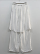 Wrinkle Wrap Layered Banding Pants
