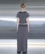 SHADE SET-UP POCKET LONG SKIRT