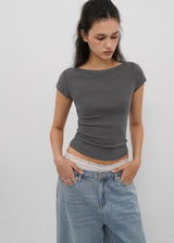 [B-DENIM] LIGHT WASHING WIDE JEANS 054