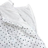 メモリードットフリルナシワンピース (White)