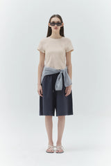 KIRSH PLAIN SLIM FIT T-SHIRT - IVORY