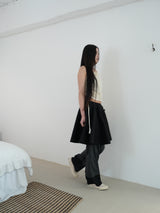 BRAID TIE SKIRT & TOP (CREAM)
