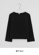 ヒップン ラウンド クロップ ロングスリーブ Tシャツ
