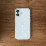 フラワーレース柄スマホケース (matte)