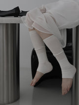 See-through long leg warmers
