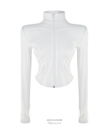 [Athletic] Sculpt Zip-Up Long Sleeve Top (3color)