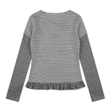 Pippa Dot Stripe Layered Tee